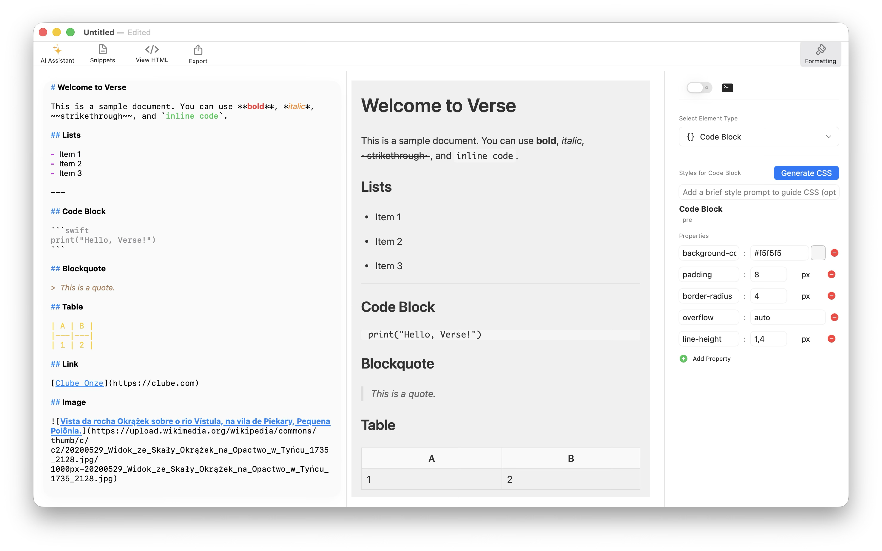 Verse macOS app screenshot 1