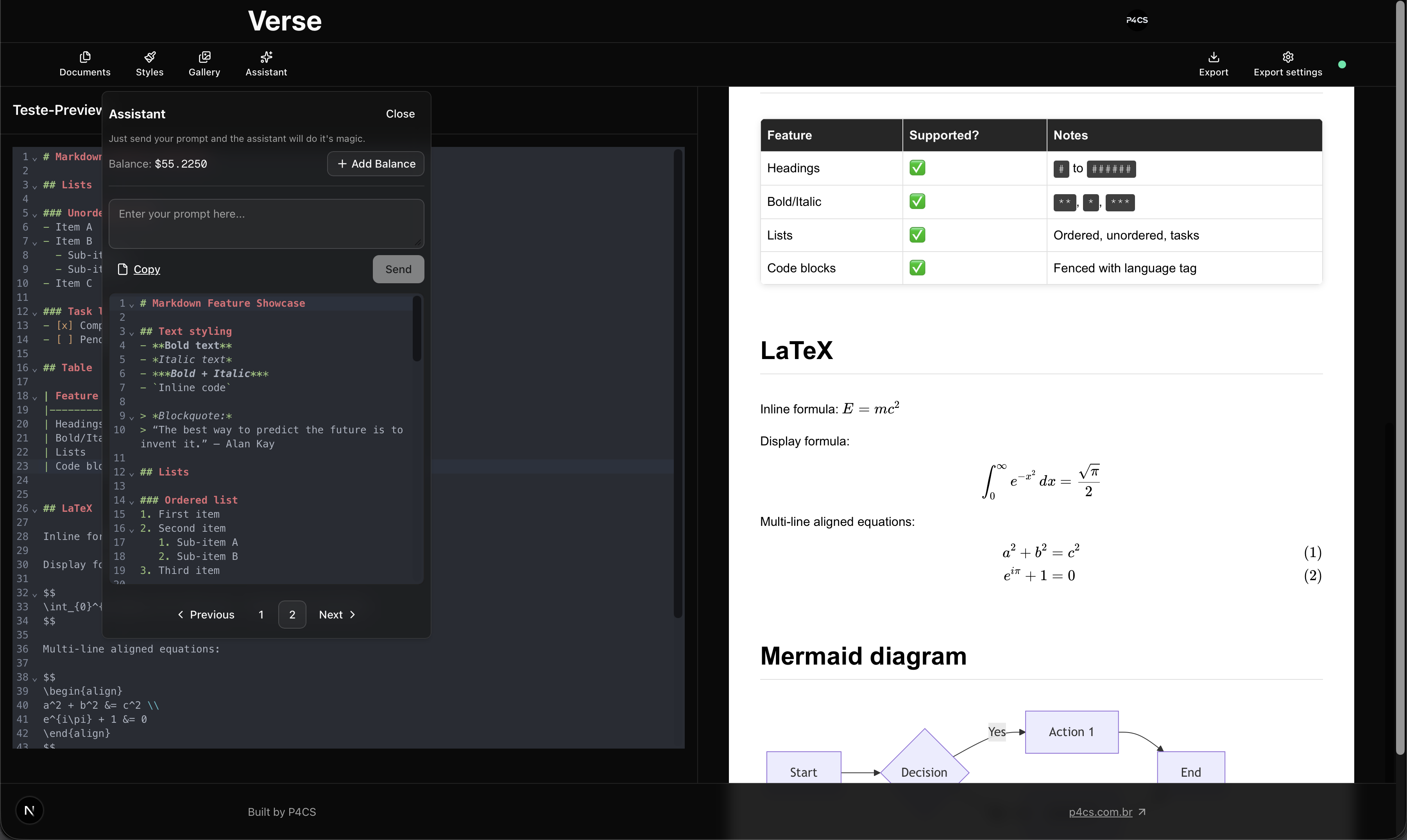 Verse Web App Screenshot